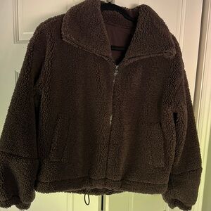 Cozy brown Lululemon Sherpa jacket